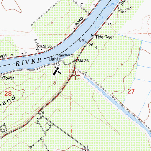 Topographic Map of Randall, CA