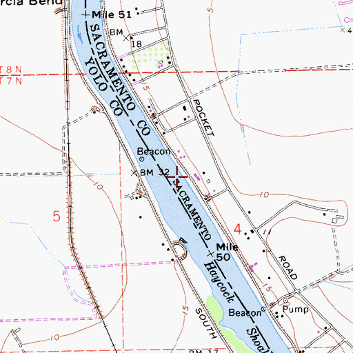 Topographic Map of Dippenbrock Landing, CA