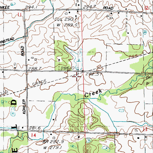 Topographic Map of Tamarack Post Office (historical), MI