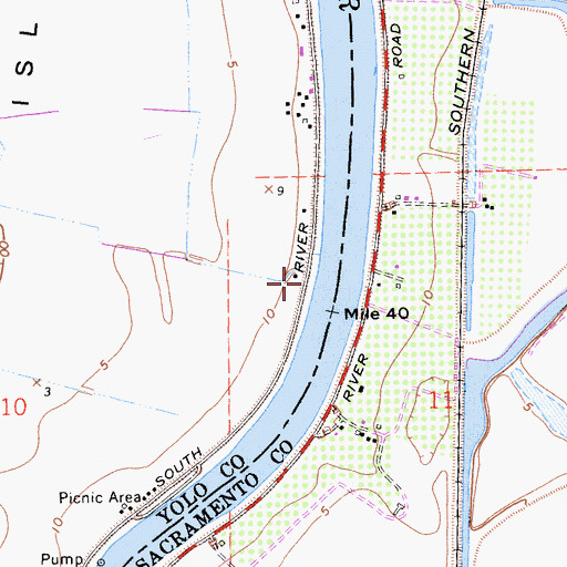 Topographic Map of Goaters Landing Number One Hundred Fifteen and a Half, CA