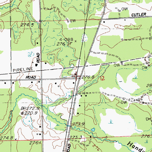 Topographic Map of Conger Post Office (historical), MI