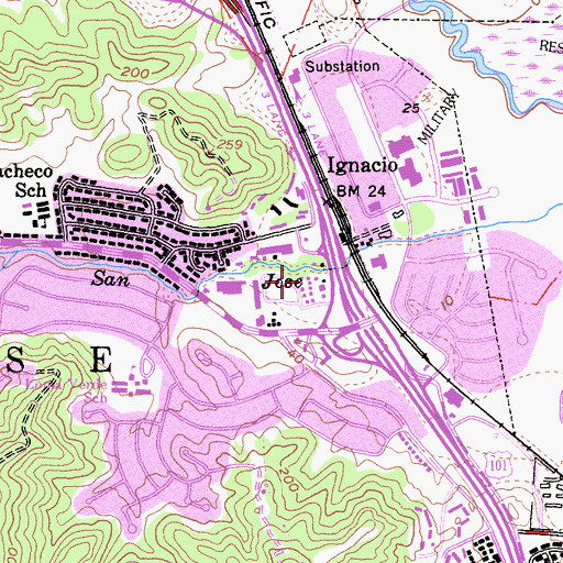 Topographic Map of Dewitt, CA