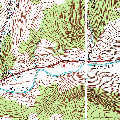 Topographic Map of Betty Acres Organic Farm, NY