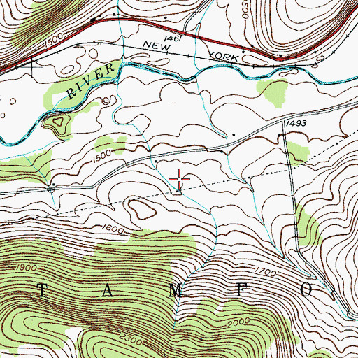 Topographic Map of Byebrook Farm, NY