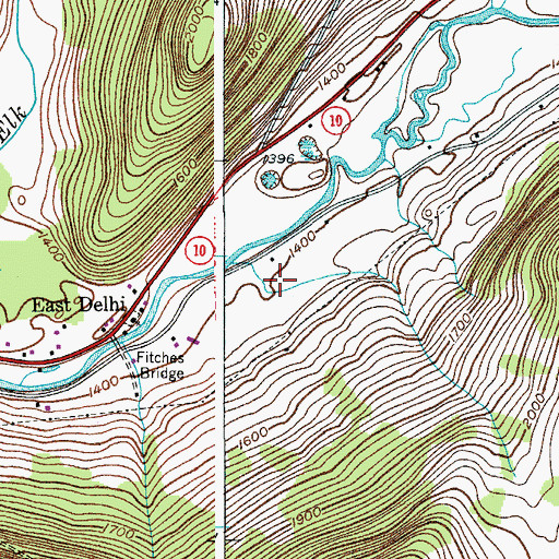 Topographic Map of Maple Shade Farm, NY