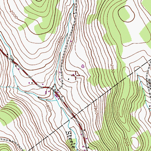 Topographic Map of Slope Farms, NY