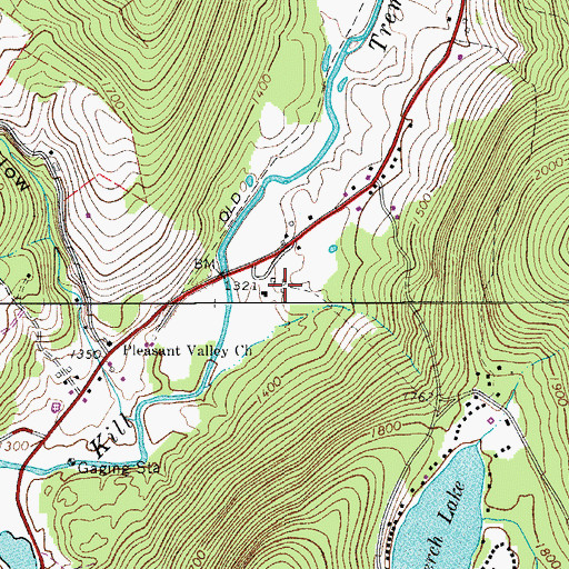 Topographic Map of Tuttle Farm, NY