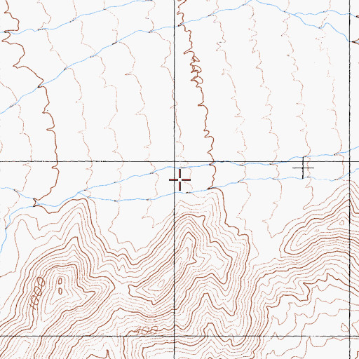 Topographic Map of Blackwater Wash, CA