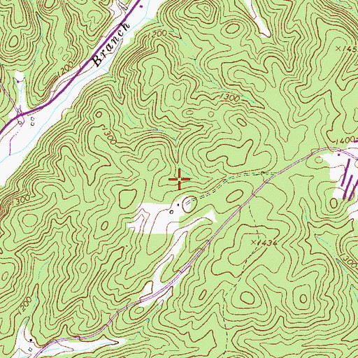Topographic Map of Dahlonega Quarry, GA