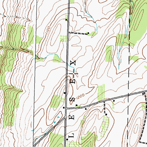 Topographic Map of White Clover Sheep Farm, NY