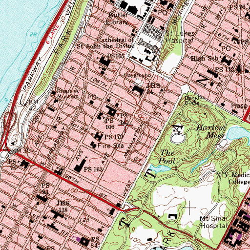 Topographic Map of Arden Theatre (historical), NY