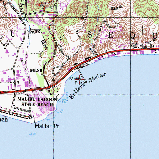 Topographic Map of Kellers Shelter, CA