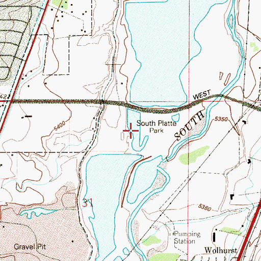 Topographic Map of Bufflehead Lake, CO