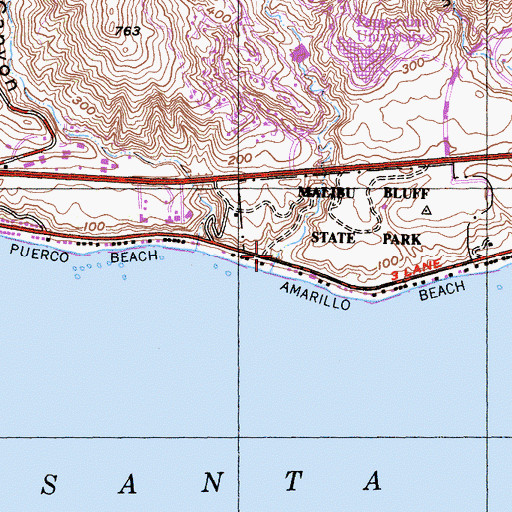 Topographic Map of Marle Canyon, CA