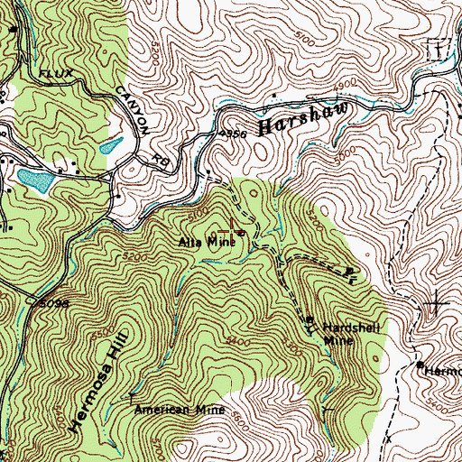 Topographic Map of Alta Mine, AZ
