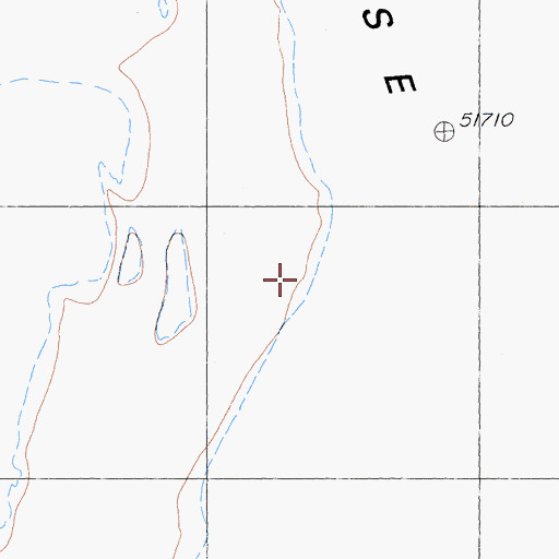 Topographic Map of Salt Creek, CA
