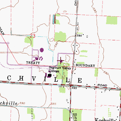 Topographic Map of Ryder Center for Health and Physical Education, MI