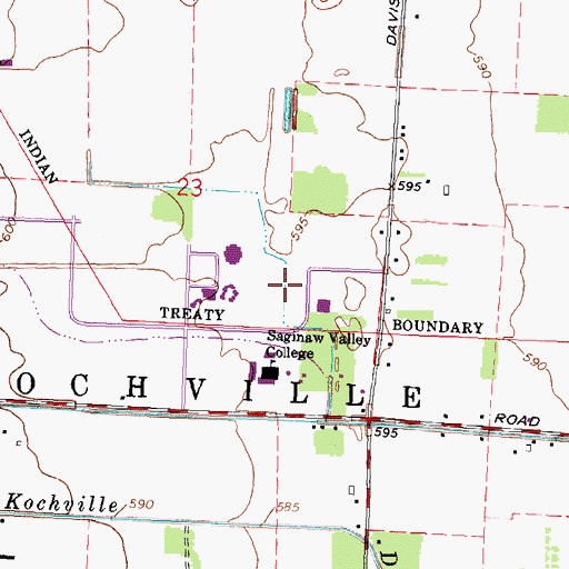 Topographic Map of Dow Doan Science Building West, MI