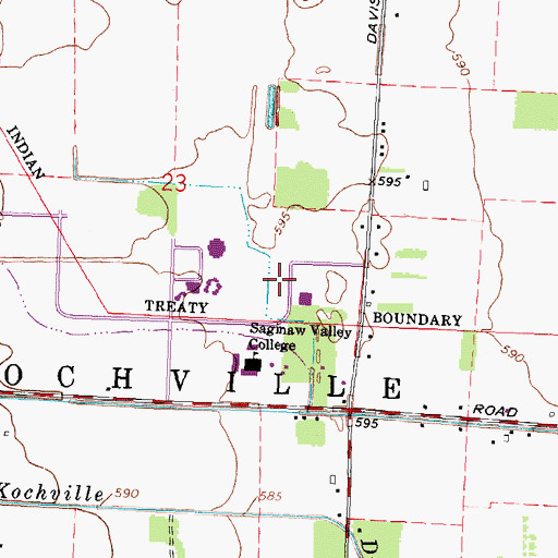Topographic Map of Dow Doan Science Building East, MI