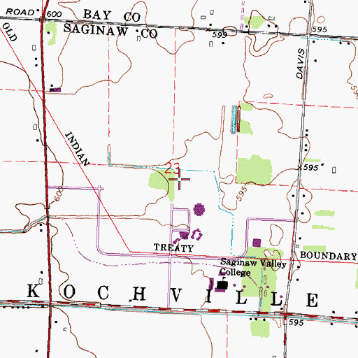 Topographic Map of Regional Education Center, MI