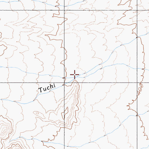 Topographic Map of Tucki Wash, CA