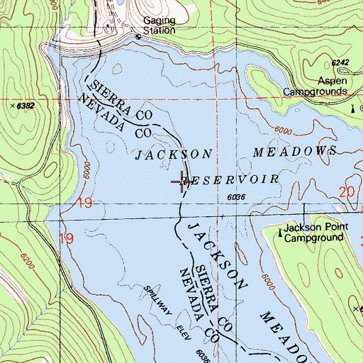 Topographic Map of Pass Creek, CA