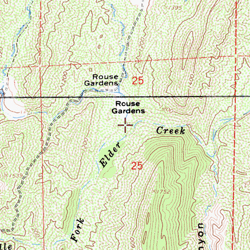 Topographic Map of Salt Creek, CA