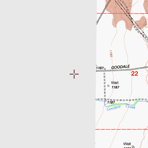 Topographic Map of Aberdeen, CA