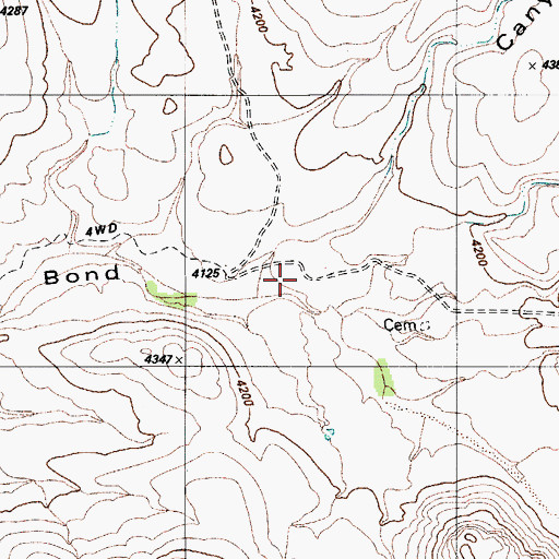 Topographic Map of Alto Gulch, AZ