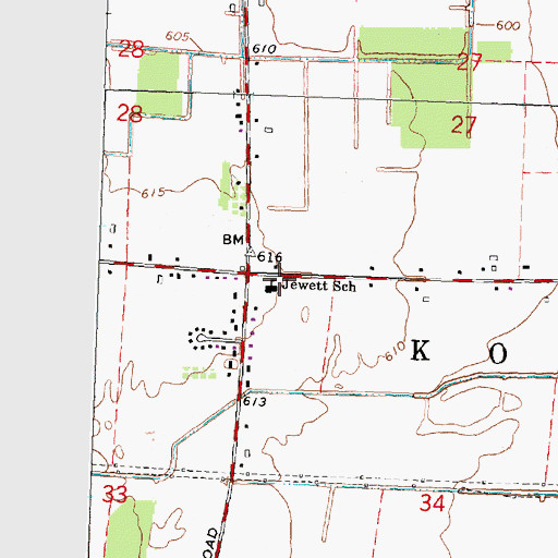 Topographic Map of Somang Korean Church, MI