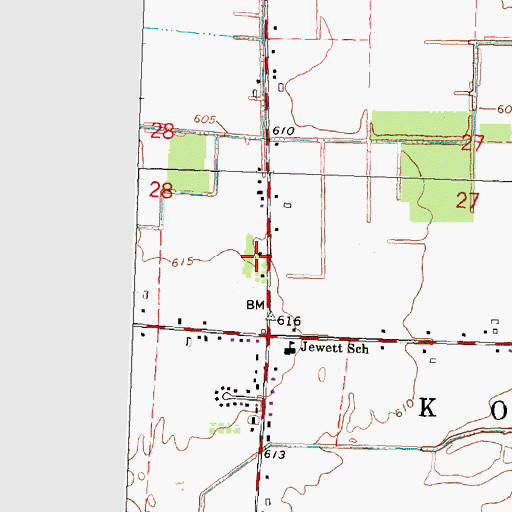 Topographic Map of Community Christian Reformed Church, MI