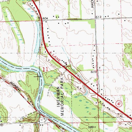 Topographic Map of Family Baptist Church, MI