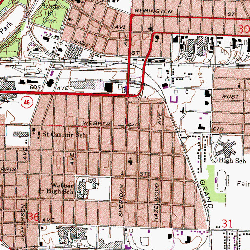 Topographic Map of Greater Philadelphia Church, MI
