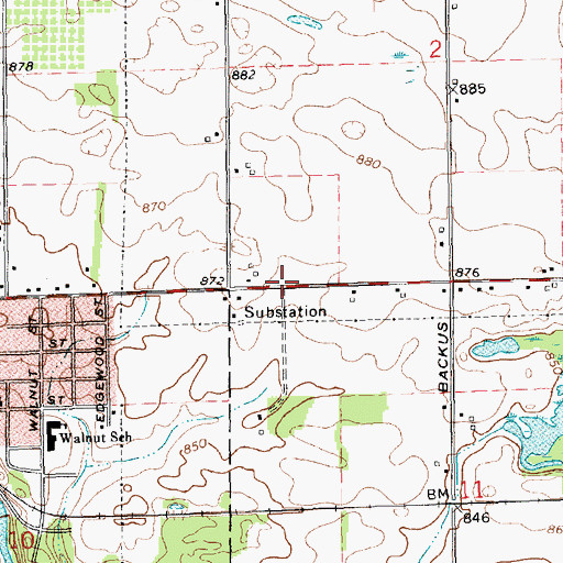 Topographic Map of Kingdom Hall of Jehovah's Witnesses, MI