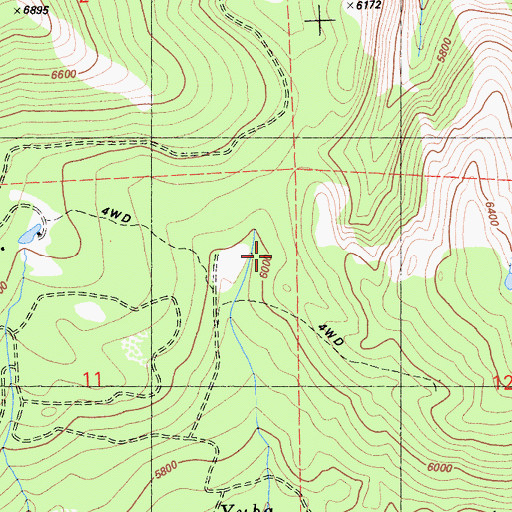 Topographic Map of Ahart Sheep Camp, CA
