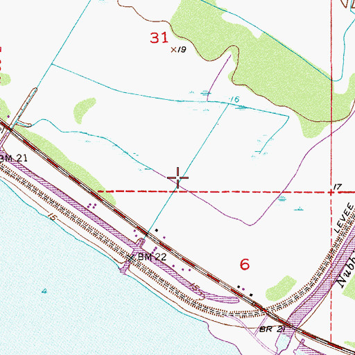 Topographic Map of Okeechobee Battlefield, FL