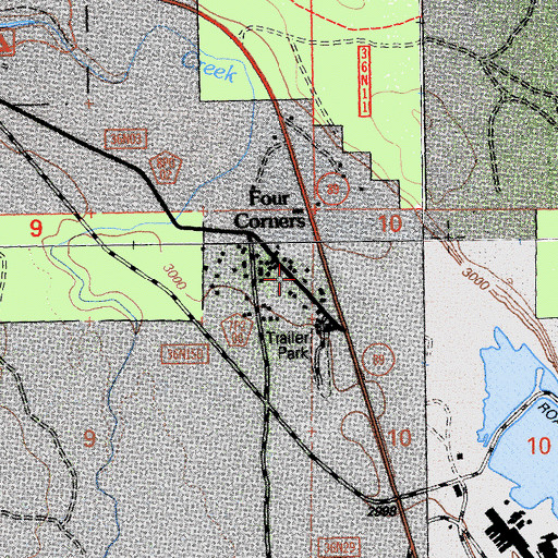 Topographic Map of Albion School, CA