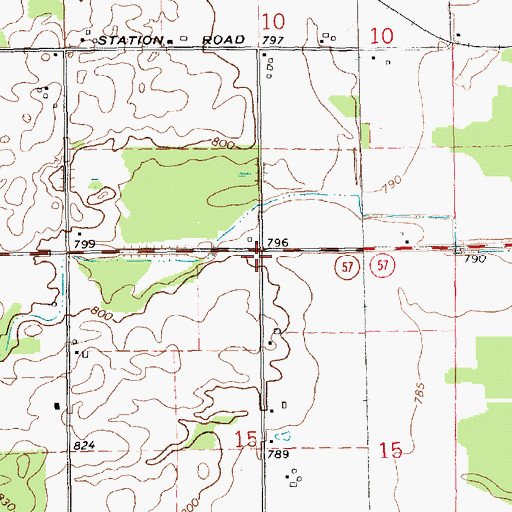 Topographic Map of Bible Wesleyan Church, MI