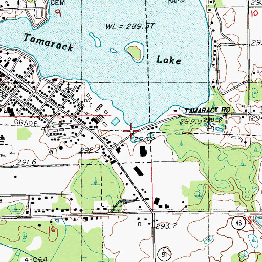 Topographic Map of Lakeview Station (historical), MI