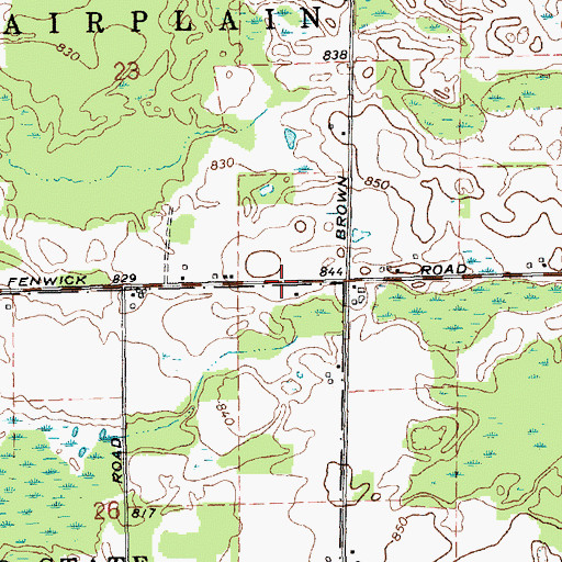Topographic Map of Beth Haven Baptist Academy, MI