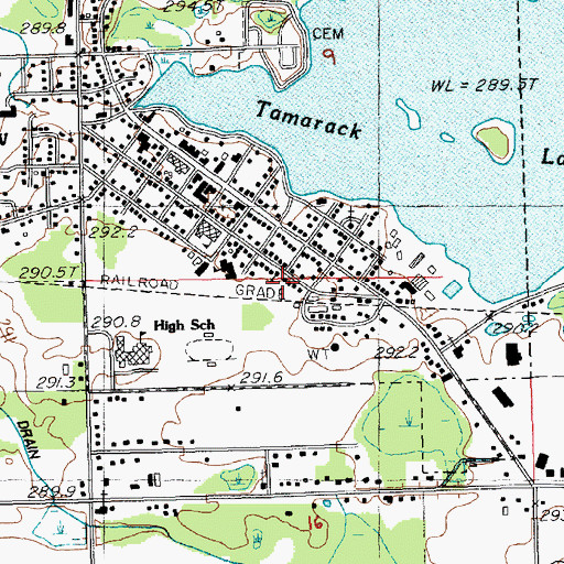 Topographic Map of Son Shine Worship Center, MI