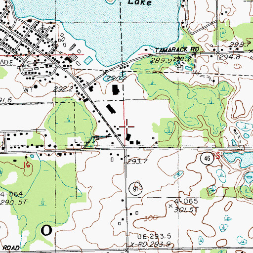 Topographic Map of Lakeview Homes Mobile Home Park, MI