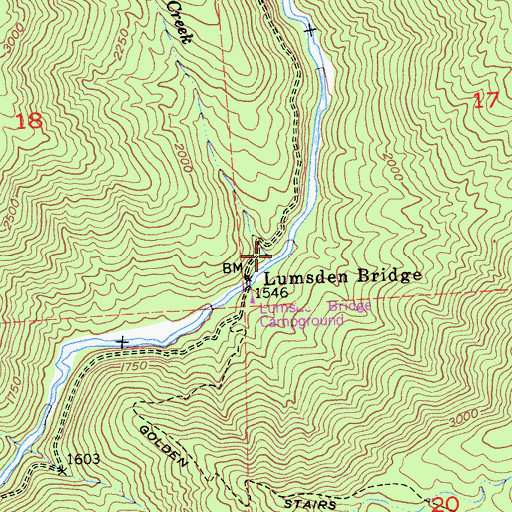 Topographic Map of Alder Creek, CA