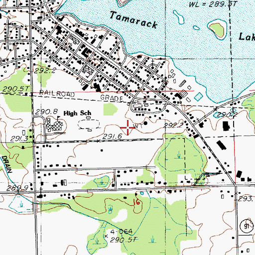 Topographic Map of Bright Start Elementary School, MI