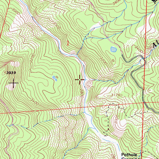 Topographic Map of Alder Creek, CA