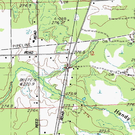 Topographic Map of Body of Christ Family Church, MI