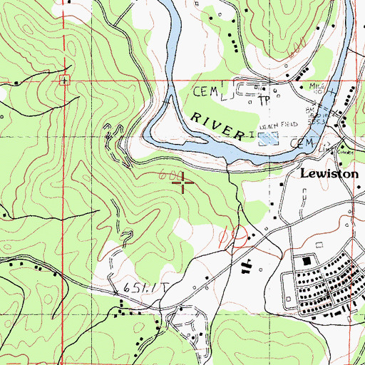 Topographic Map of Alder Gulch, CA