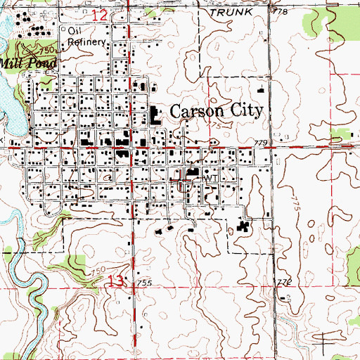 Topographic Map of Internal Medicine Specialists, MI
