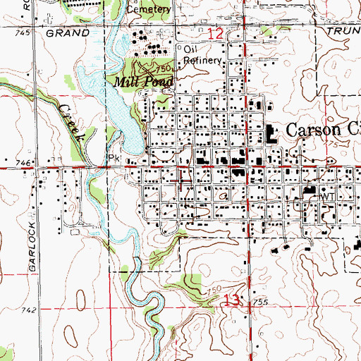 Topographic Map of Christian Full Gospel Church, MI