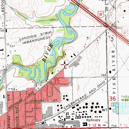 Topographic Map of Eastminster Presbyterian Church, MI
